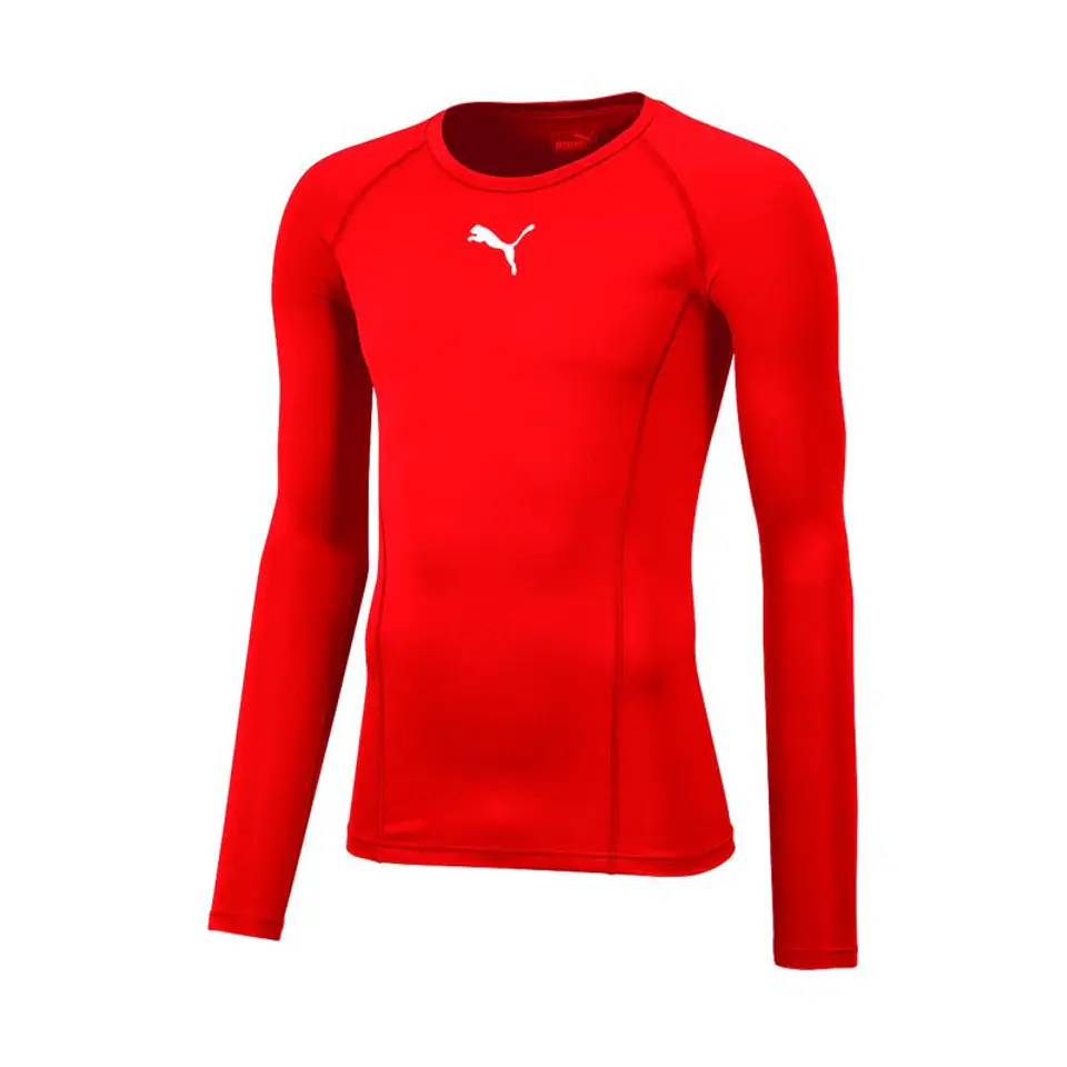 ⁨Koszulka męska Puma Liga Baselayer Tee LS czerwona 655920 01 L⁩ at Wasserman.eu