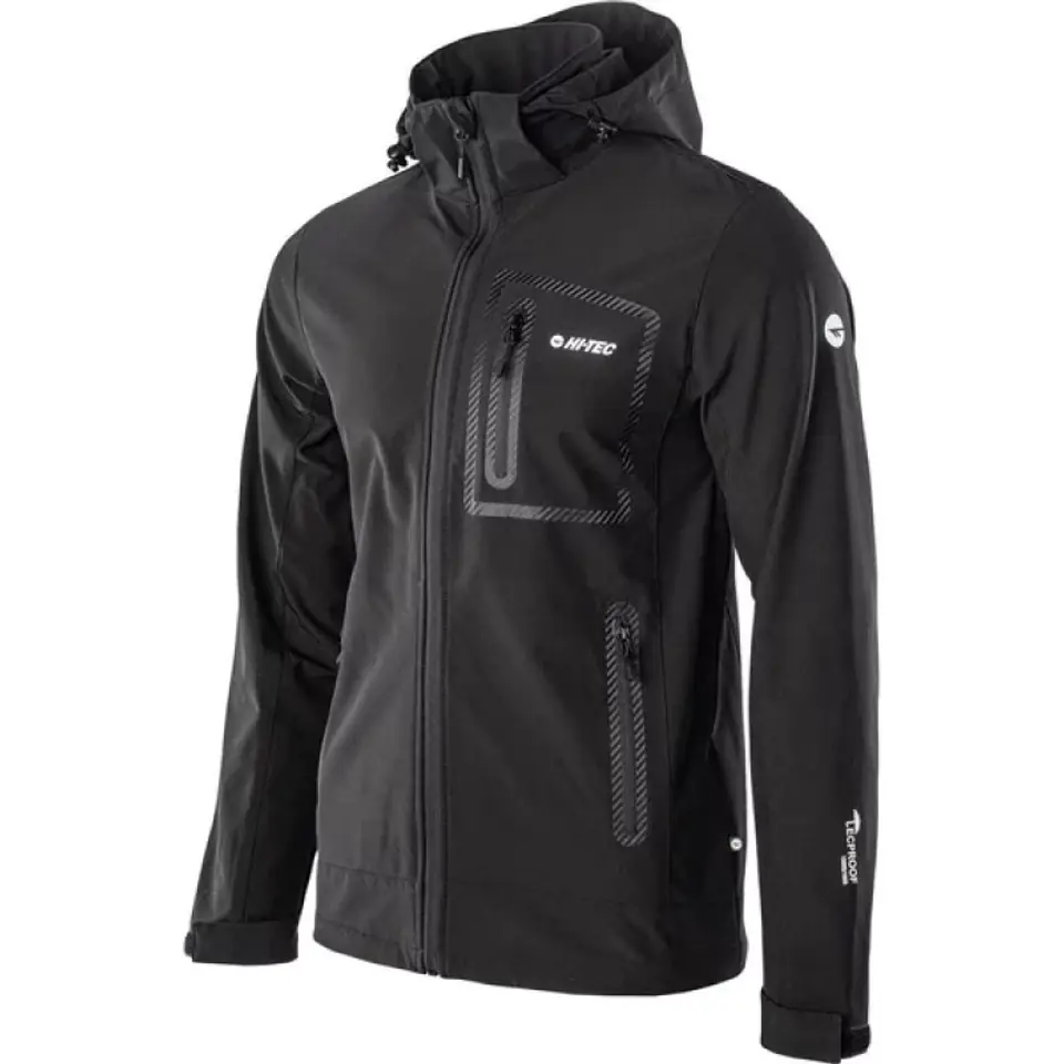 ⁨Kurtka softshell Hi-tec Nikolas M (kolor Czarny, rozmiar L)⁩ w sklepie Wasserman.eu