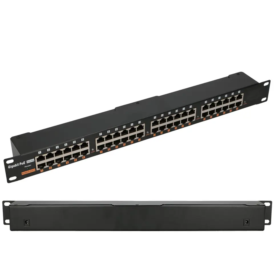 ⁨PoE Injector 24 ports Gigabit⁩ at Wasserman.eu