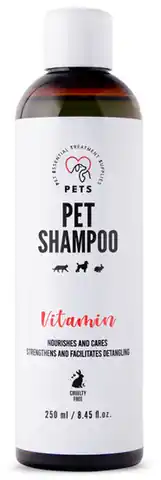 ⁨PETS Pet Shampoo Vitamin - szampon witaminowy 250ml⁩ w sklepie Wasserman.eu