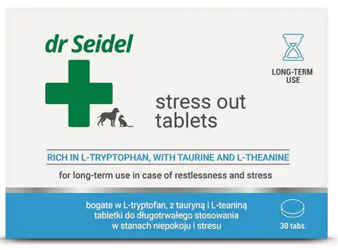 ⁨DermaPharm Stress Out dla psa i kota blister 30 tabl.⁩ w sklepie Wasserman.eu