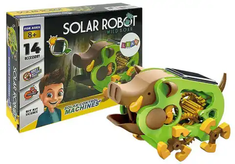 ⁨Edukacyjny Robot Do Złożenia Solarny Dzik DIY Zielony⁩ w sklepie Wasserman.eu