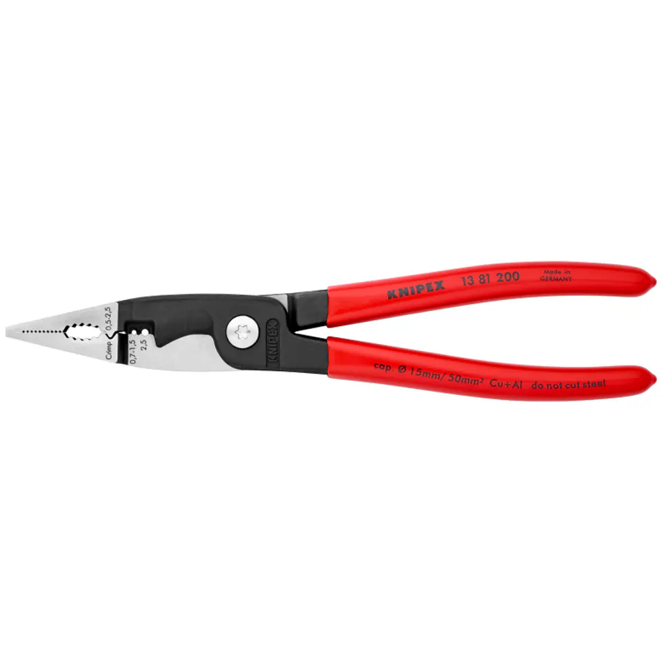 ⁨Szczypce do prac elektroinstalacyjnych 13 81 200 KNIPEX⁩ w sklepie Wasserman.eu