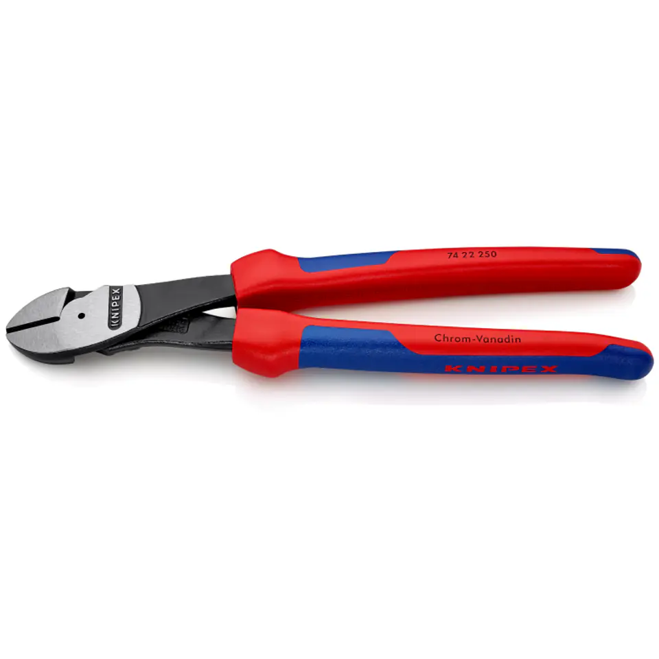 ⁨Szczypce tnące boczne o zwiększonym przełożeniu 74 22 250 KNIPEX⁩ w sklepie Wasserman.eu