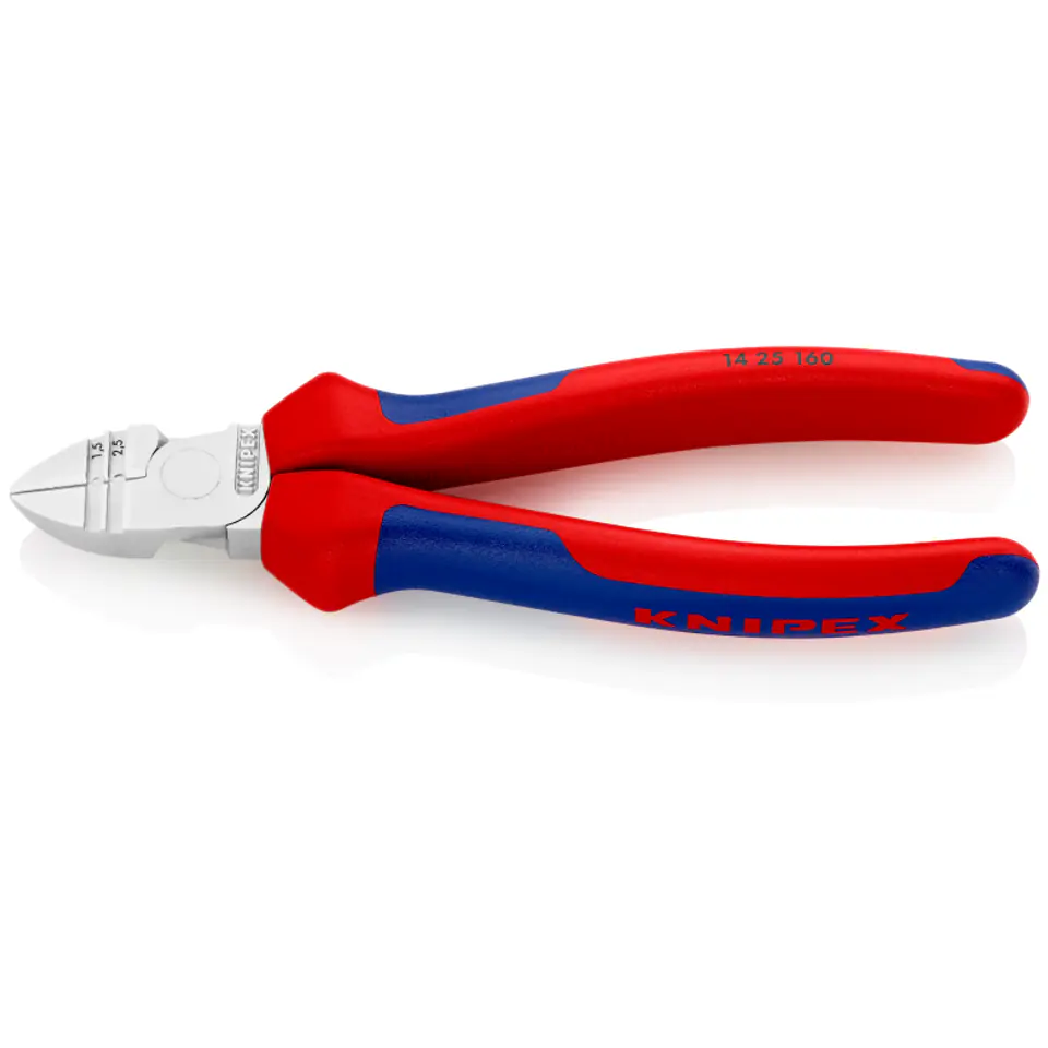 Szczypce tnące boczne do ściągania izolacji 14 25 160 KNIPEX w sklepie Wasserman.eu