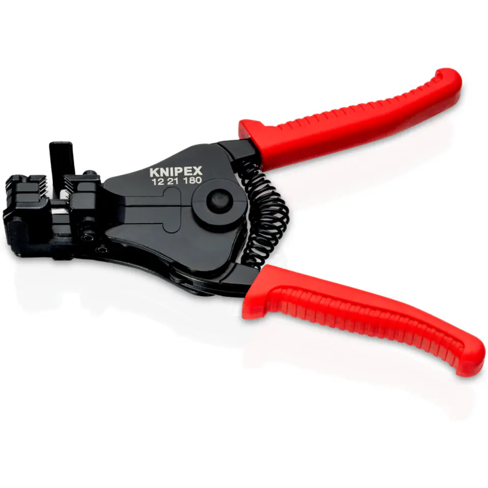 ⁨Szczypce do ściągania izolacji 12 21 180 Z ostrzami kształtowymi KNIPEX⁩ w sklepie Wasserman.eu