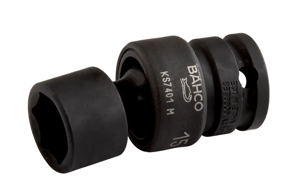 ⁨Nasadka udarowa przegubowa 3/8" 6-kątna 17 mm BAHCO⁩ w sklepie Wasserman.eu