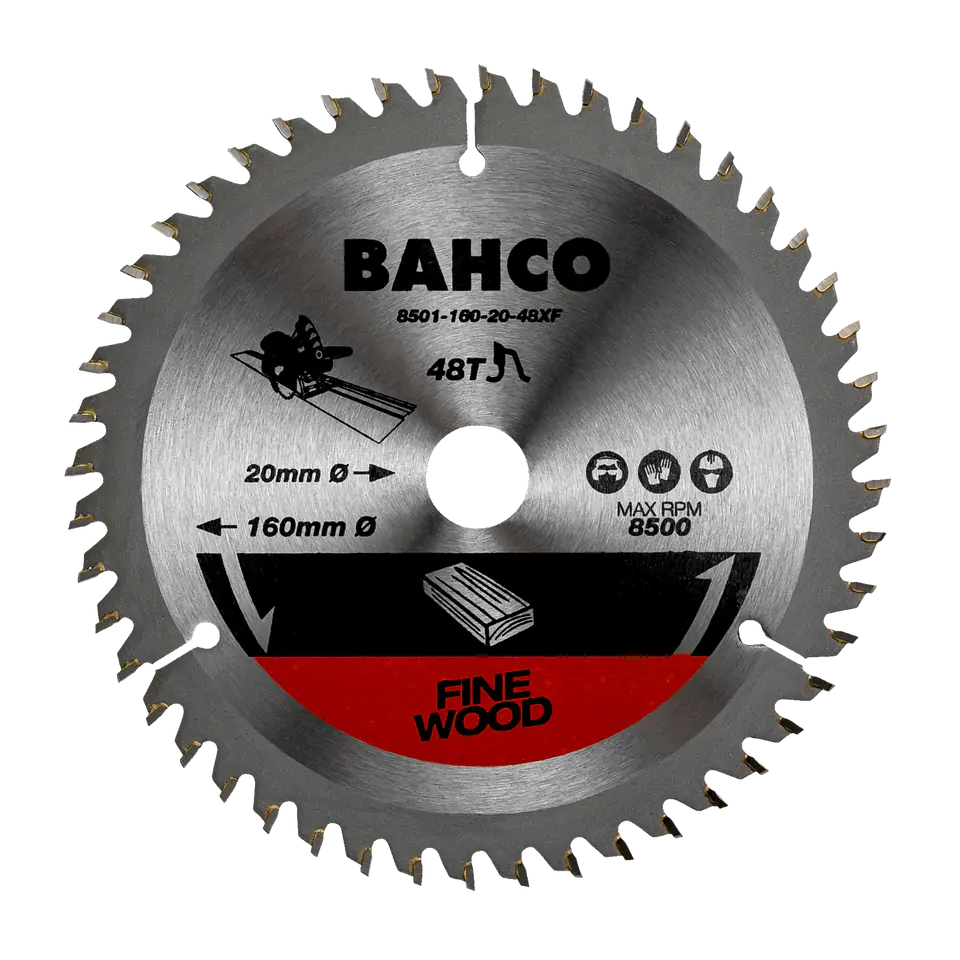 ⁨Piła tarczowa 165 mm 48 zębów otwór centrujący 20 mm BAHCO⁩ w sklepie Wasserman.eu
