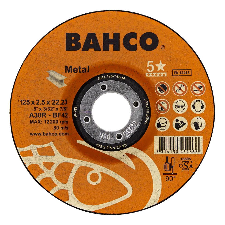 Tarcza do cięcia metalu 115x2.5mm BAHCO (25 szt.) w sklepie Wasserman.eu
