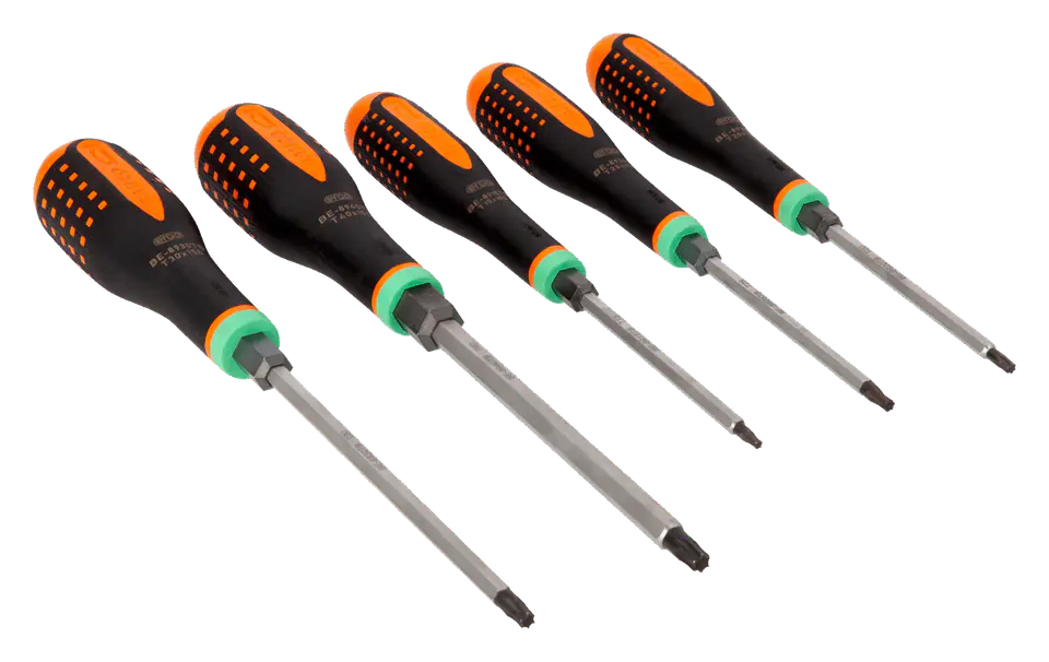 ⁨Zestaw wkrętaków przelotowych ERGO™ do śrub TORX® z 6-kątnym trzpieniem, 5 sztuk BAHCO⁩ w sklepie Wasserman.eu