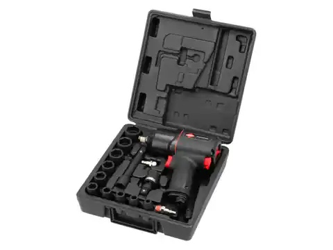 ⁨1/2'' IMPACT WRENCH WITH ATTACHMENTS IN CASE⁩ at Wasserman.eu
