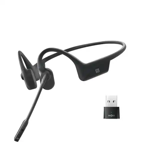 ⁨SHOKZ OpenComm UC Headset Wireless Ear-hook Office/Call center Bluetooth Black⁩ at Wasserman.eu