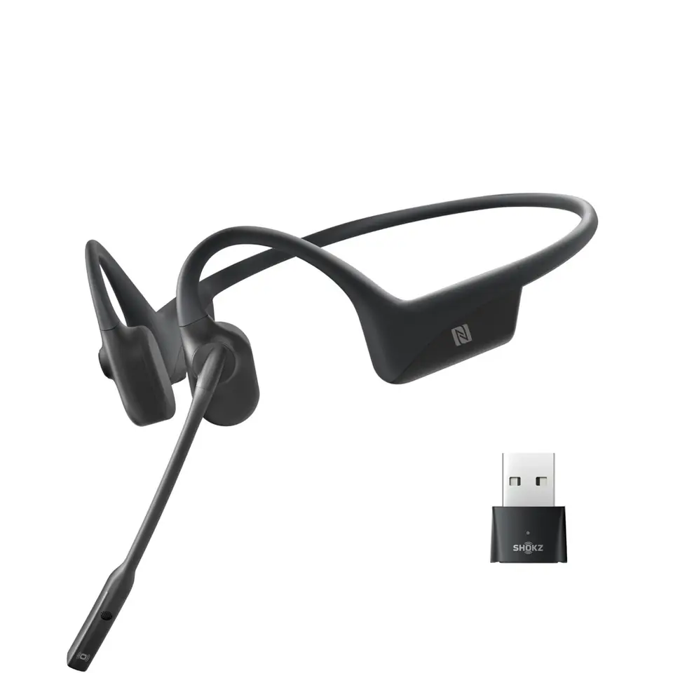 ⁨SHOKZ OpenComm UC - Black Headset Wireless Ear-hook Office/Call center Bluetooth⁩ at Wasserman.eu