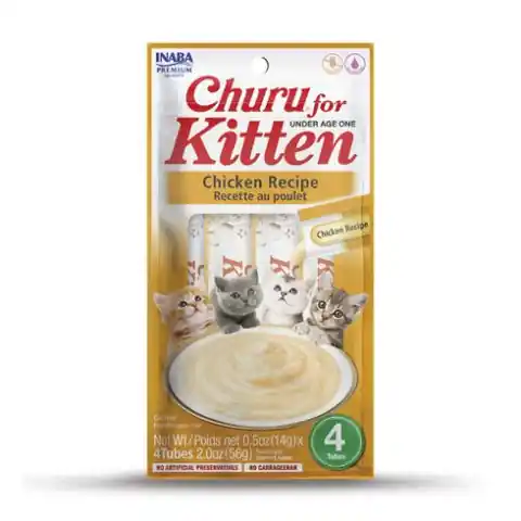 ⁨INABA Churu Kitten Chicken - cat treat - 4x14 g⁩ at Wasserman.eu