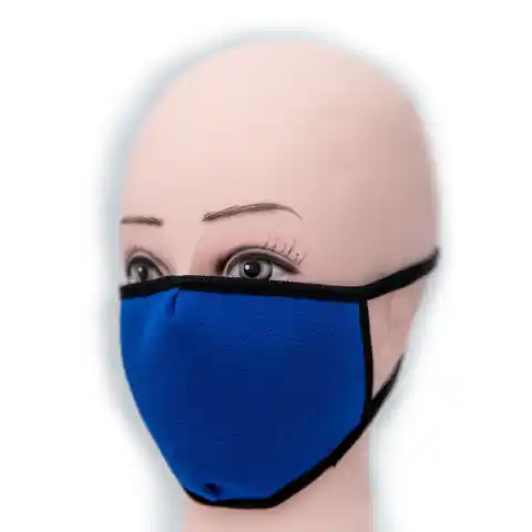 ⁨Maska ochronna materiałowa trójwarstwowa bawełniana (B3)⁩ w sklepie Wasserman.eu