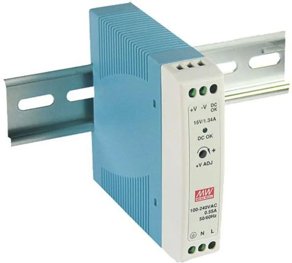 ⁨ACO PS-MDR-20-15 Zasilacz prądu stałego, na szynę DIN, z podłączeniem PE⁩ w sklepie Wasserman.eu