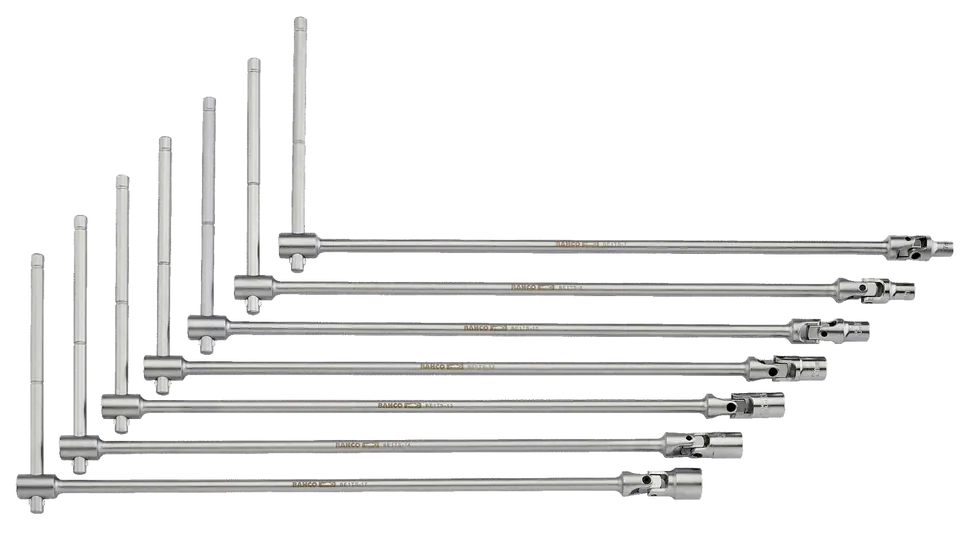 ⁨Zestaw pokręteł T z nasadkami 7 szt. 7-8-10-12-13-14-17mm długość 500mm BAHCO⁩ w sklepie Wasserman.eu
