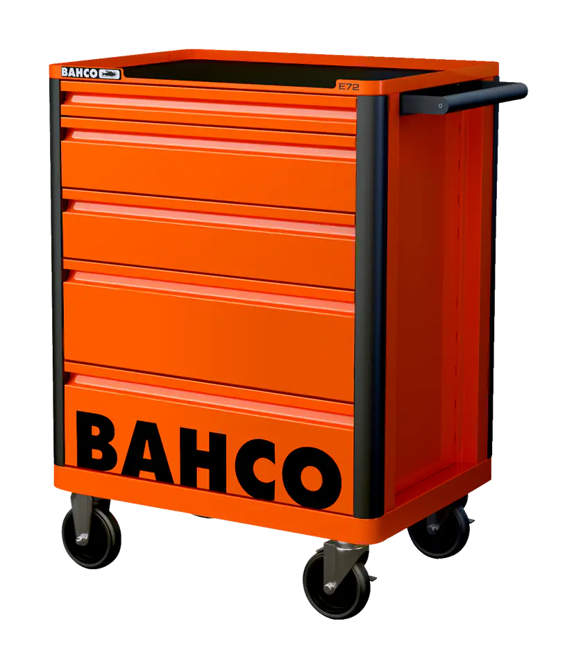⁨Wózek narzędziowy 5 szuflad RAL2009 BAHCO⁩ w sklepie Wasserman.eu