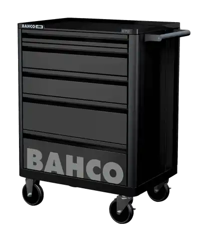 ⁨Wózek narzędziowy 5 szuflad RAL9005 BAHCO⁩ w sklepie Wasserman.eu