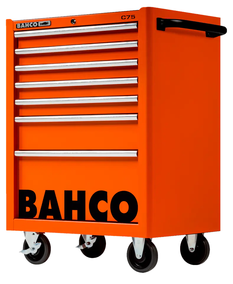 ⁨Wózek narzędziowy C75, 7 szuflad, 956x501x763 mm, 1475K7 (pomarańczowy) BAHCO⁩ w sklepie Wasserman.eu