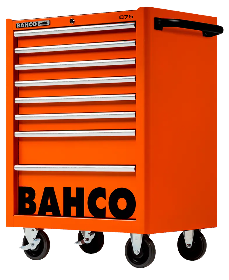 ⁨Wózek narzędziowy C75, 8 szuflad, 956x501x763 mm, 1475K8 (pomarańczowy) BAHCO⁩ w sklepie Wasserman.eu