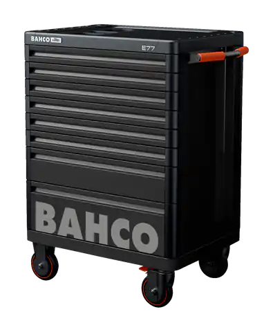 ⁨Wózek narzędziowy Premium E77, 8 szuflad, czarny, RAL 9005 BAHCO⁩ w sklepie Wasserman.eu