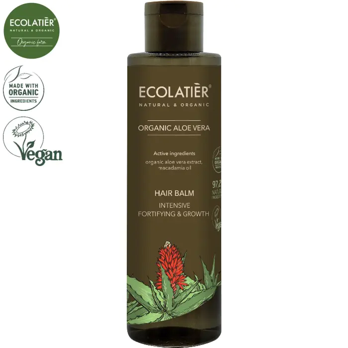 ALOE VERA Balsam do włosów WZMACNIAJĄCY I STYMULUJĄCY WZROST, 250 ml ECOLATIER w sklepie Wasserman.eu