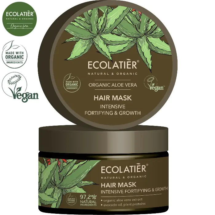 ALOE VERA Maska do włosów WZMACNIAJĄCA I STYMULUJĄCA WZROST, 250 ml ECOLATIER w sklepie Wasserman.eu