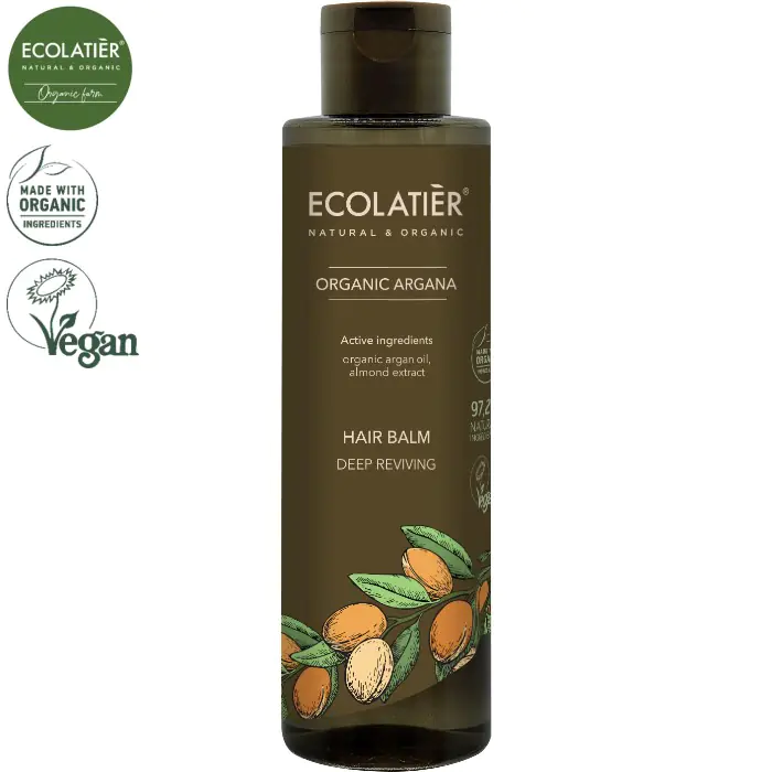 ARGAN Balsam do włosów GŁĘBOKO ODŻYWIAJĄCY, 250 ml ECOLATIER w sklepie Wasserman.eu