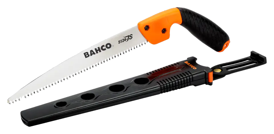 ⁨Bahco 5124-JS-H hand saw Pruning saw 24 cm Black, Orange, Stainless steel⁩ at Wasserman.eu
