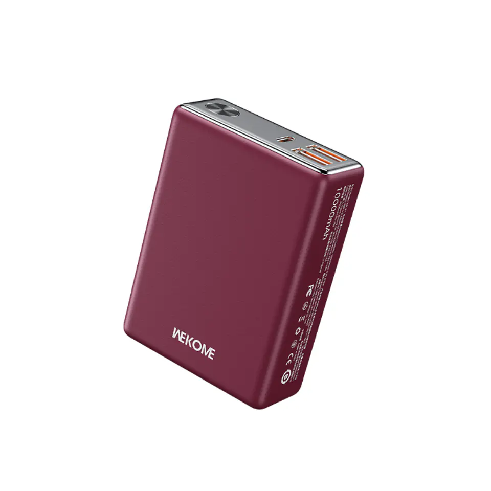 ⁨WEKOME WP-27 Tint Series - Power bank 10000 mAh Super Fast Charging USB-C PD 20W + 2x USB-A QC3.0 22.5W (Czerwony)⁩ w sklepie Wasserman.eu