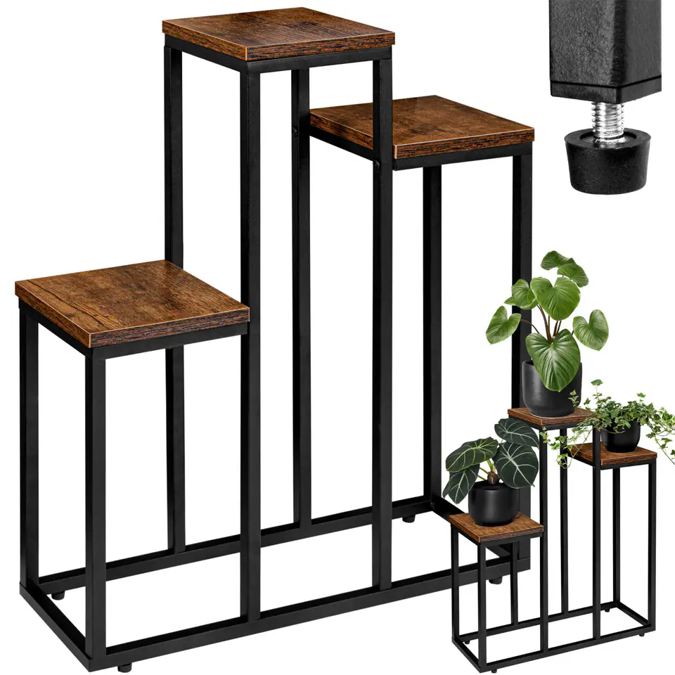 Kwietnik stojący loft Agras Rustic stojak na kwiaty w sklepie Wasserman.eu