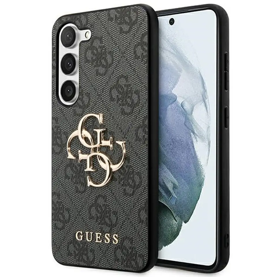 ⁨Guess GUHCS23FE4GMGGR S23 FE S711 szary/grey hardcase 4G Big Metal Logo⁩ w sklepie Wasserman.eu