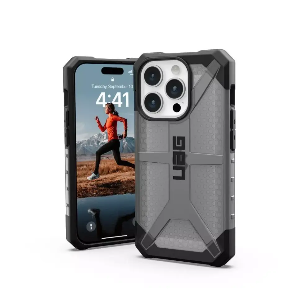 ⁨Etui futerał (UAG) Urban Armor Gear Plasma do Apple iPhone 15 Pro Ash⁩ w sklepie Wasserman.eu