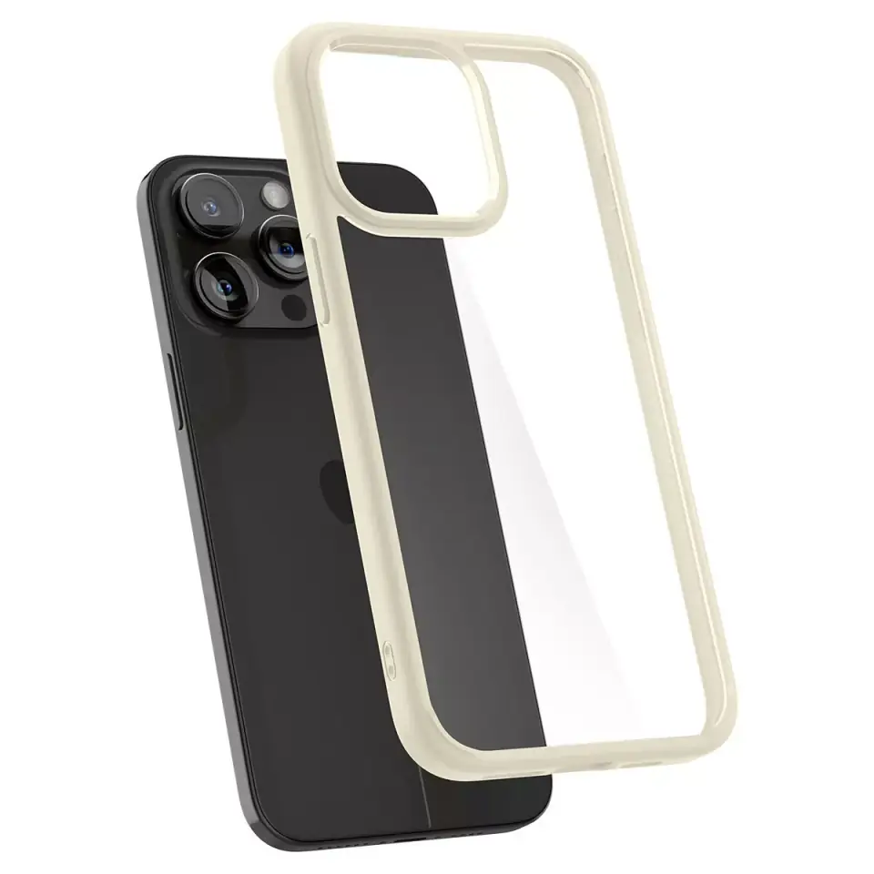 ⁨Etui Spigen Ultra Hybrid do iPhone 15 Pro Max - beżowe⁩ w sklepie Wasserman.eu