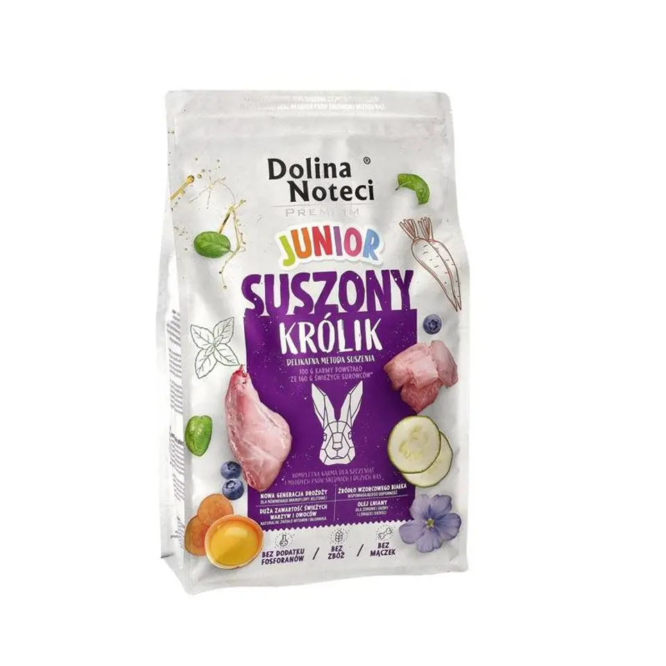 ⁨DOLINA NOTECI Premium Junior Rabbit - dry dog food - 4 kg⁩ at Wasserman.eu