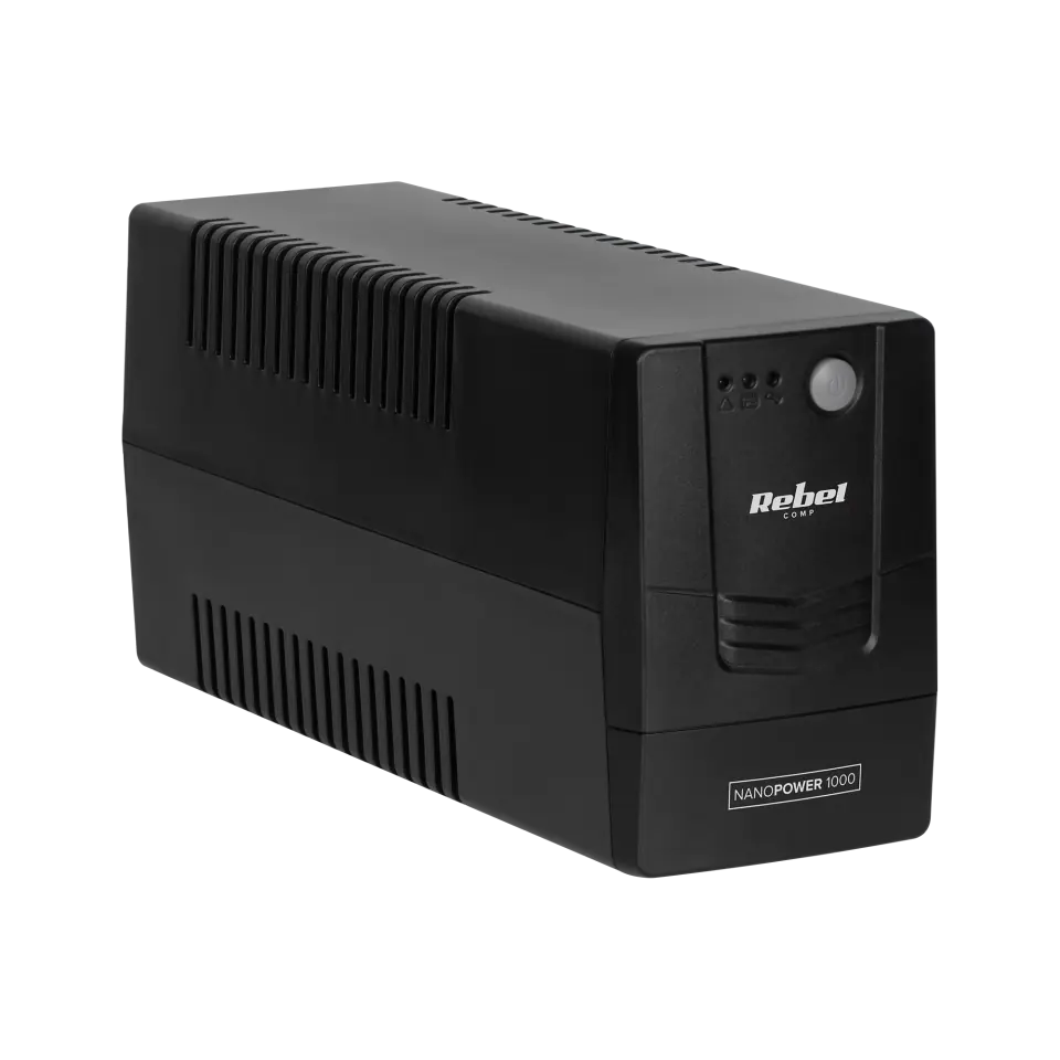 ⁨Uninterruptible computer power supply UPS REBEL model Nanopower 1000 (offline, 1000VA / 600W, 230 V, 50Hz)⁩ at Wasserman.eu