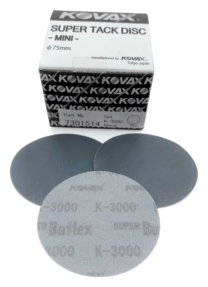 ⁨Kovax Buflex Dry 75mm black K3000 - krążek ścierny na rzep⁩ w sklepie Wasserman.eu