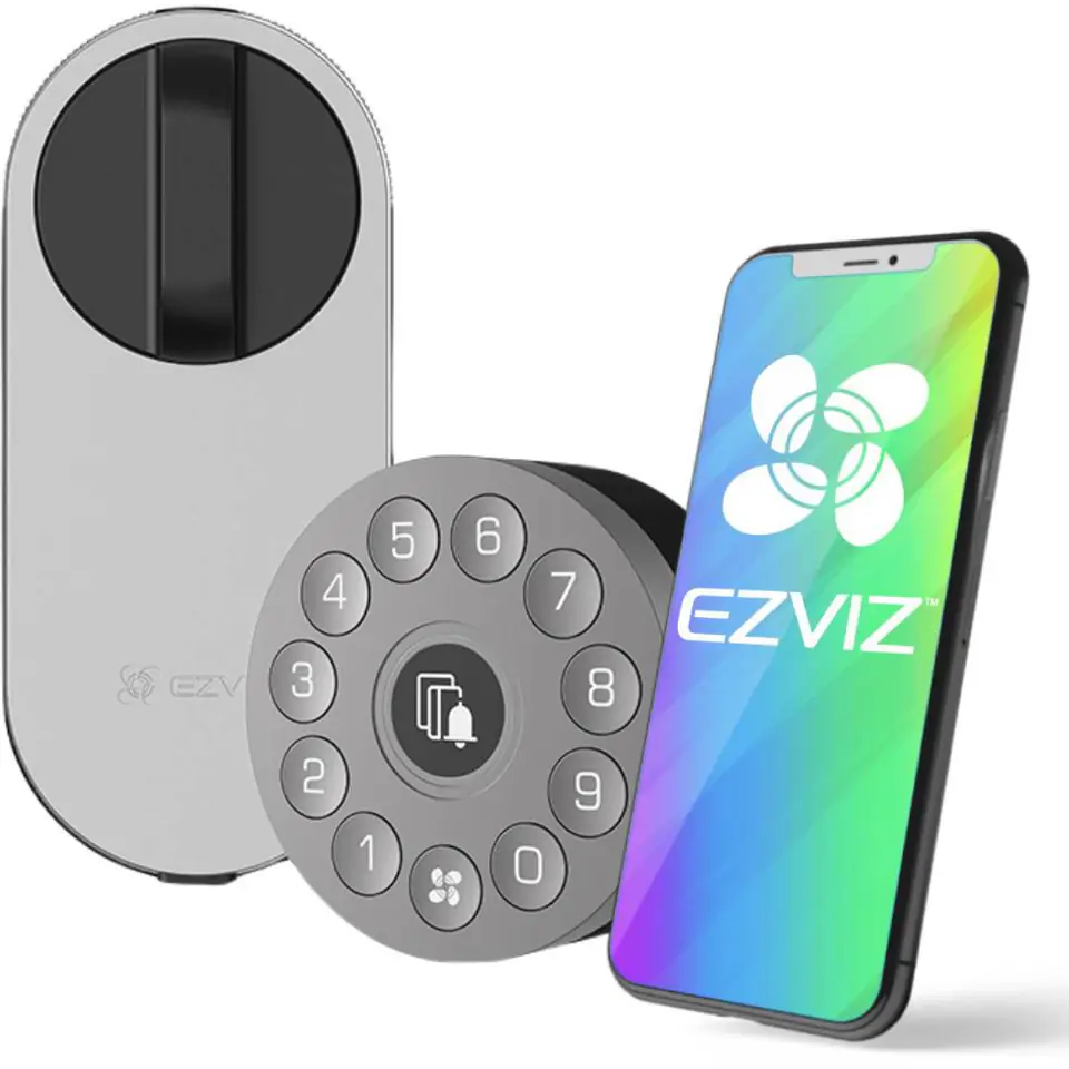 ⁨EZVIZ DL01S-DIY Smart Digital Lock Kit Lock+Key Panel⁩ at Wasserman.eu