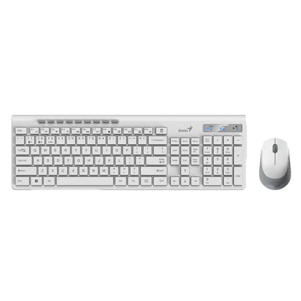 Genius SlimStar 8230, zestaw klawiatura z myszą optyczną bezprzewodową, 1x AA, 1x AA, CZ/SK, klasyczna, Dual-Mode rodzaj bezprzewo w sklepie Wasserman.eu