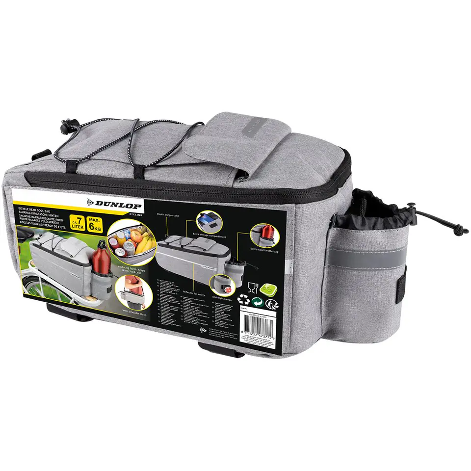 TORBA SAKWA TERMICZNA NA ROWER MOCOWANIE NA TYŁ BAGAŻNIK 7L DUNLOP w sklepie Wasserman.eu