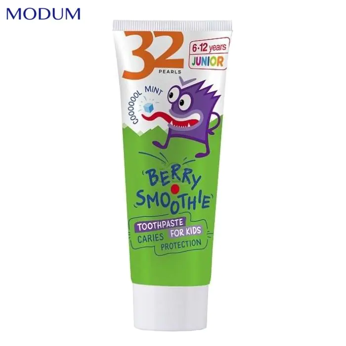 32 PEARLS JUNIOR pasta do zębów dla dzieci Ochrona przed próchnicą Koktail Jagodowy, 75 g w sklepie Wasserman.eu