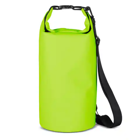 ⁨Worek plecak torba Outdoor PVC turystyczna wodoodporna 10L - jasnozielona⁩ w sklepie Wasserman.eu