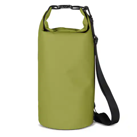 ⁨Worek plecak torba Outdoor PVC turystyczna wodoodporna 10L - zielona⁩ w sklepie Wasserman.eu