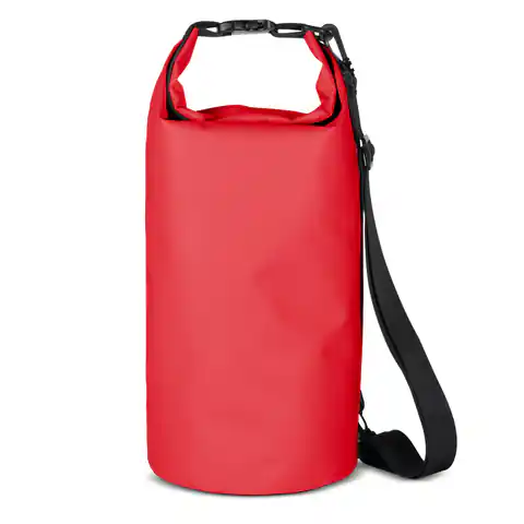 ⁨Worek plecak torba Outdoor PVC turystyczna wodoodporna 10L - czerwona⁩ w sklepie Wasserman.eu