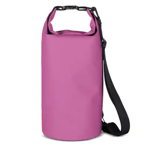 ⁨Worek plecak torba Outdoor PVC turystyczna wodoodporna 10L - różowa⁩ w sklepie Wasserman.eu