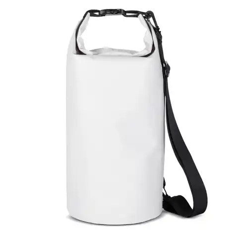 ⁨Worek plecak torba Outdoor PVC turystyczna wodoodporna 10L - biała⁩ w sklepie Wasserman.eu