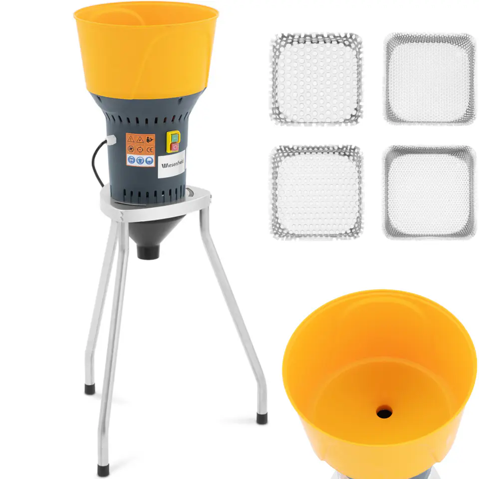 ⁨Śrutownik do zboża kukurydzy grochu z podstawą 60 l 400 kg/h 1300 W⁩ w sklepie Wasserman.eu