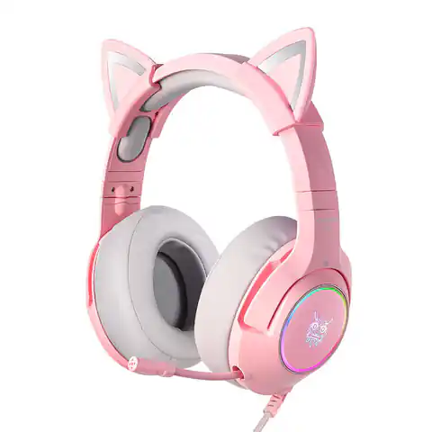 ⁨Słuchawki gamingowe ONIKUMA K9 Różowe RGB⁩ w sklepie Wasserman.eu