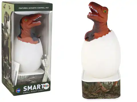 ⁨Lampka Jajko Dinozaur LED Micro USB Czerwony T-Rex⁩ w sklepie Wasserman.eu